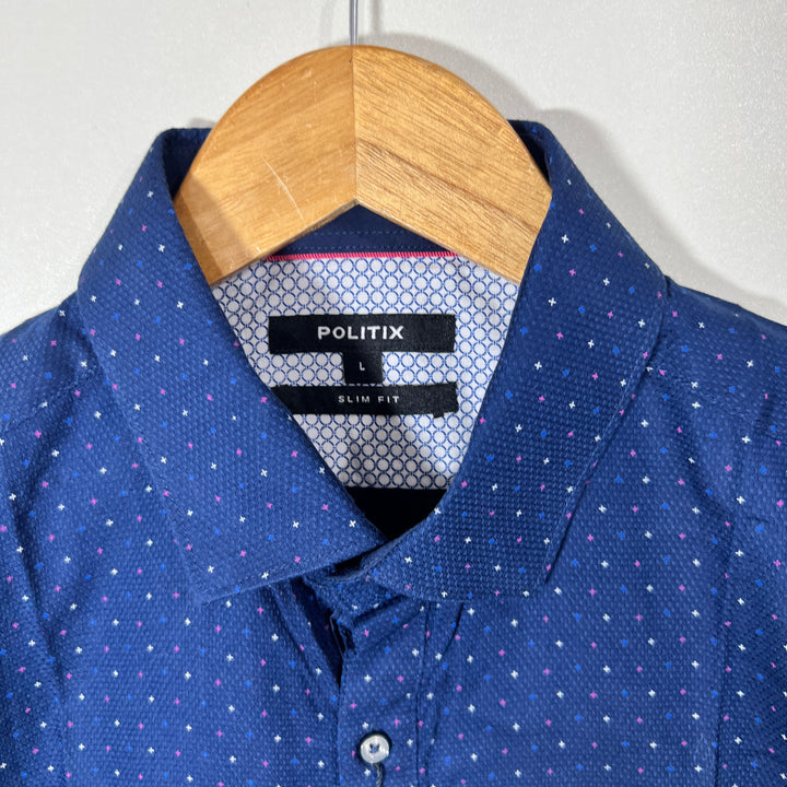 POLITIX SLIM FIT COTTON SHIRT