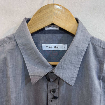 CALVIN KLEIN DOUBLE POCKETS LONG SLEEVES COTTON SHIRT - JS BROTHERS 