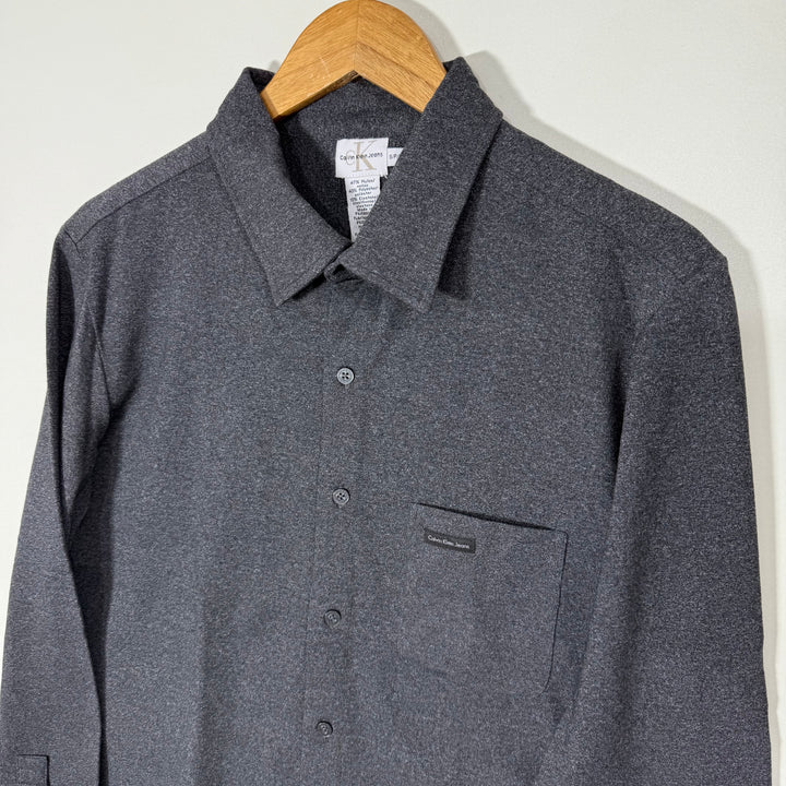 CALVIN KLEIN JEANS TSHIRT FABRIC WINTER SHIRT WITH STRETCH