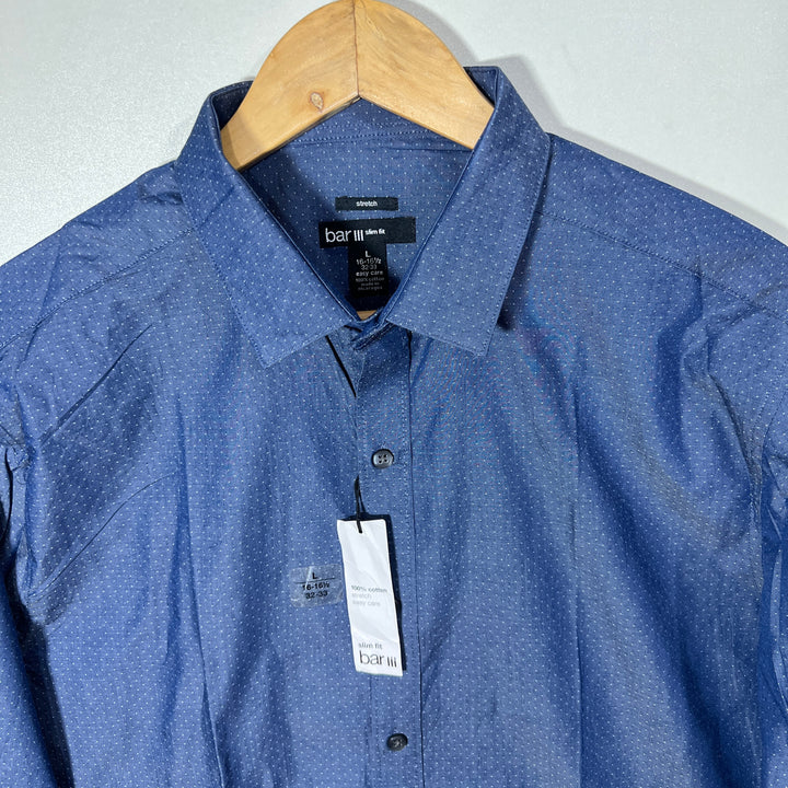 BAR III SLIM FIT SEMI FORMAL SHIRT BRAND NEW WITH STRETCH