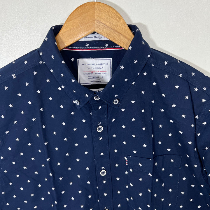 TRAVELLERS COLLECTION BUTTON DOWN CASUAL COTTONSHIRT