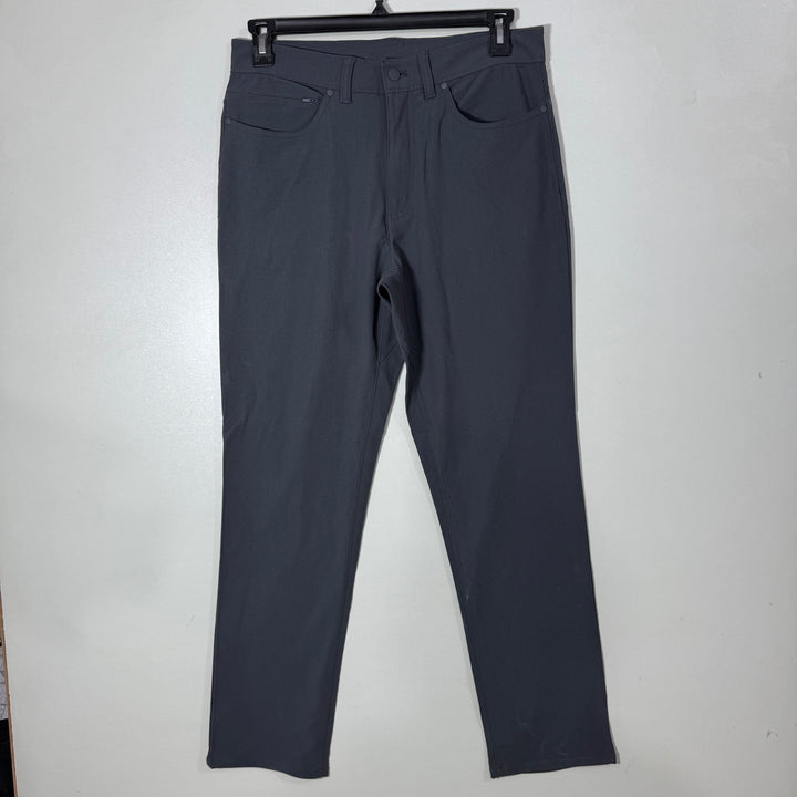 LANDS END STRAIGHT FOT PERFORMANCE PANT CHARCOAL GREY COLOUR
