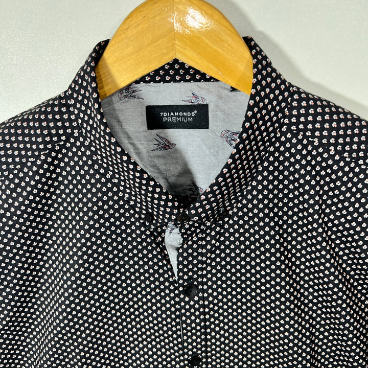 7DIAMOND BUTTON DOWN CASUAL COTTON SHIRT