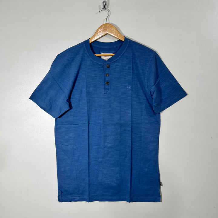 FAT FACE HENLEY COLLAR COTTON TSHIRT