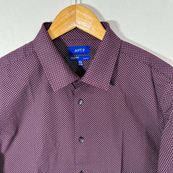 APT.9 SLIM FIT PREMIER FLEX SEMI FORMAL SHIRT