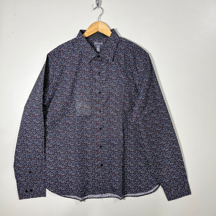 VAN HEUSEN PRINTED CASUAL COTTON SHIRT