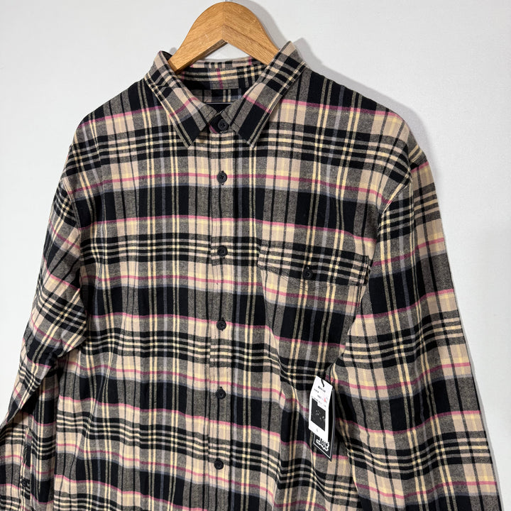 LOST FLANNEL COTTON CHECKERED SHIRT BRAND NEW