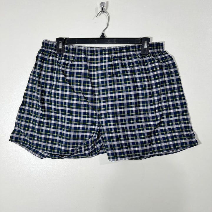 HANES CHECKERED NIGHTWEAR COTTON SHORT