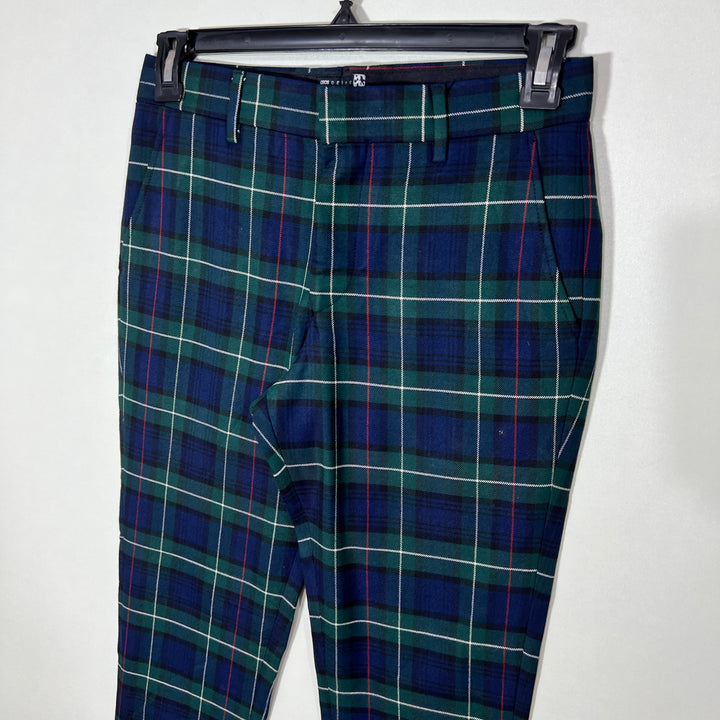 ASOS SLIM FIT CHECKERED DRESS PANT WITH STRETCH