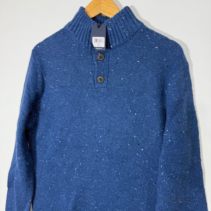 LUCKY BRAND 3 BUTTON KNITWEAR COTTON SWEATER BRAND NEW