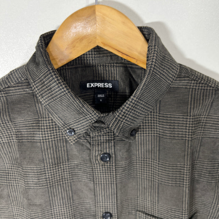 EXPRESS BUTTON DOWN FLANNEL CASUAL COTTON SHIRT