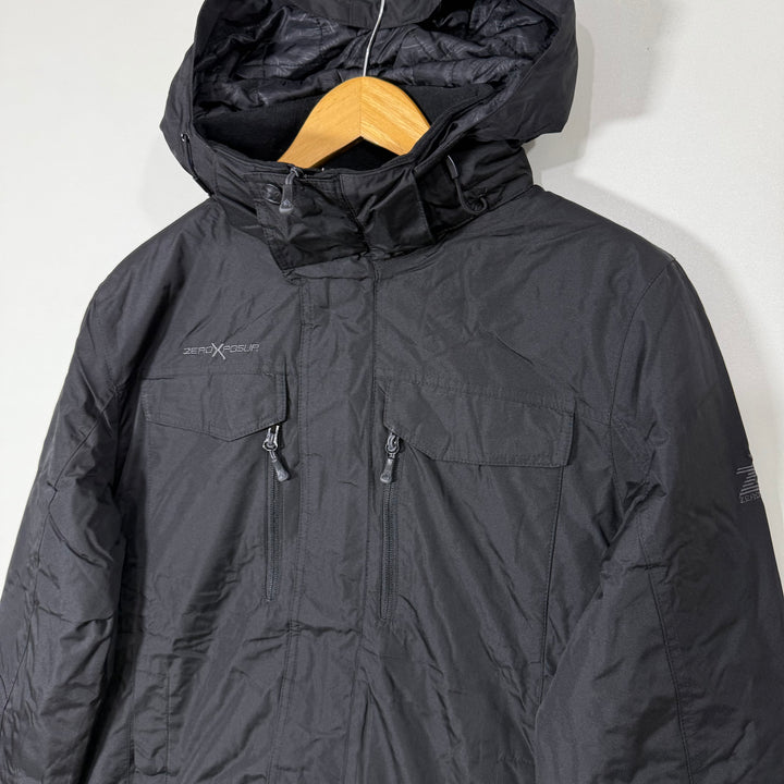 ZEROXPOSUR WATER RAISTANT WINDBREAKER JACKET WITH DETACHABLE HOOD