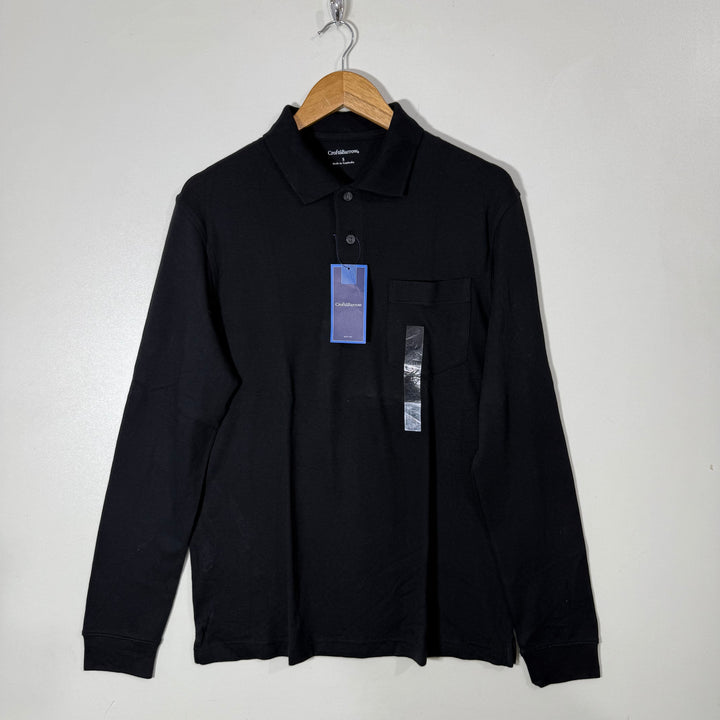 CROFT&BARROW LONG SLEEVES COTTON POLO TSHIRT BRAND NEW