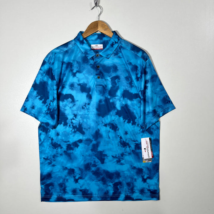 GRAND SLAM TYE DYE SPORT POLO TSHIRT BRAND NEW