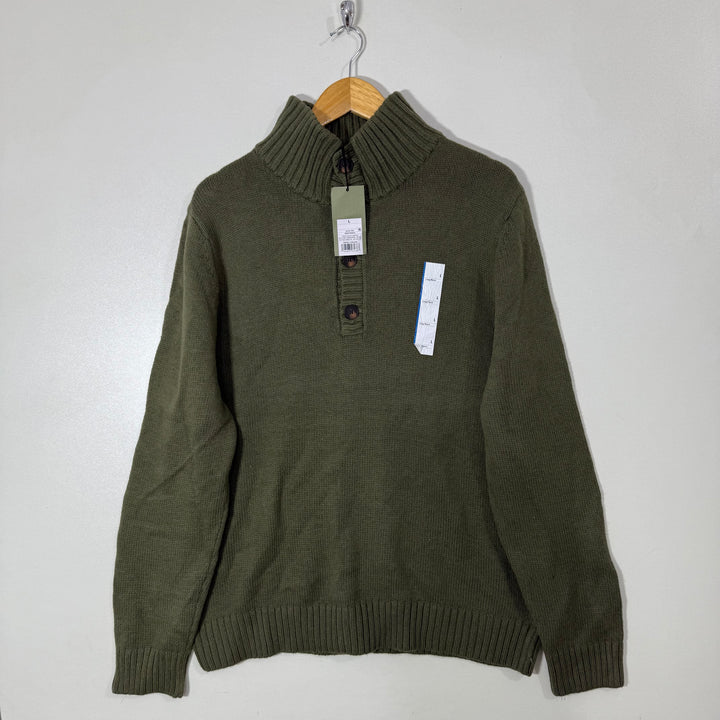 GOOD FELLOW &CO 4 BUTTON LNITWEAR COTTON SWEATER BRAND NEW