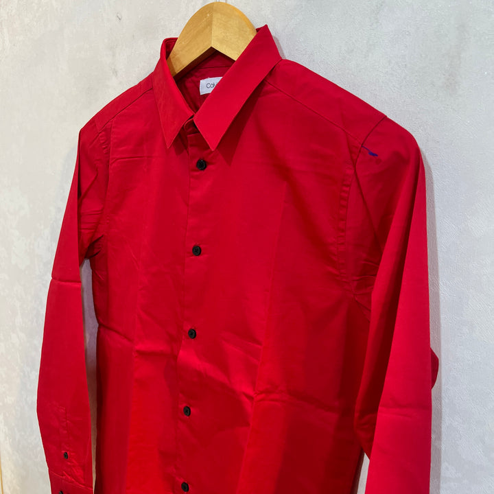 CALVIN KLEIN SLIM FIT FORMAL COTTON SHIRT WITH STRETCH