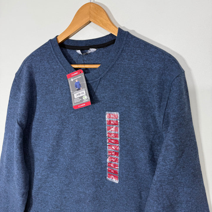 MEMBERS MARK SOFTNESS MACHINE WASHABLE SWEATSHIRT BRAND NEW BLUE COLOUR