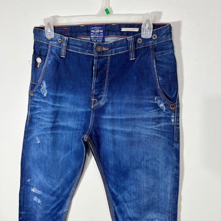 PULL & BEAR SLIM FIT DENIM PANT WITHOUT STRETCH