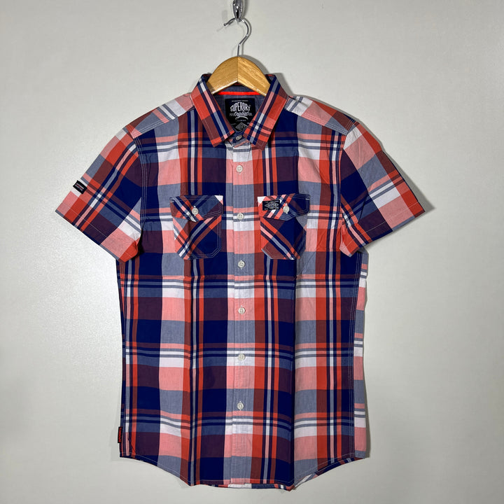 SUPERDRY DOUBLE POCKETS HALF SLEEVES SHIRT