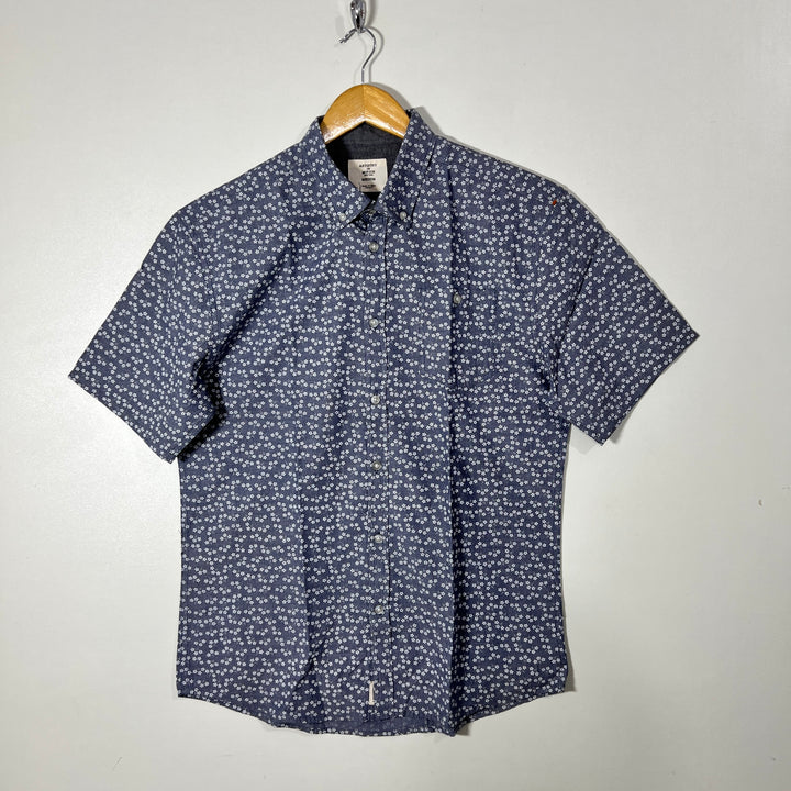 ARTISTRY IN MOTION BUTTON DOWN HALF SLEEVES COTTON SHIRT