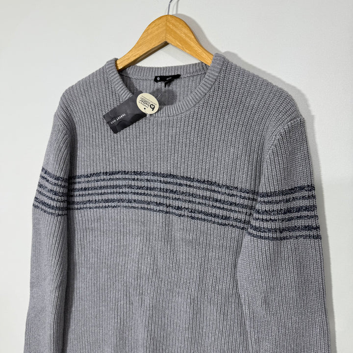 TARGET MAN KNITWEAR COTTON SWEATER BRAND NEW GREY COLOUR