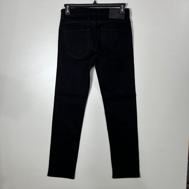 C&A BLACK COLOUR SLIM FIT DENIM PANT WITH COMFORT STRETCH