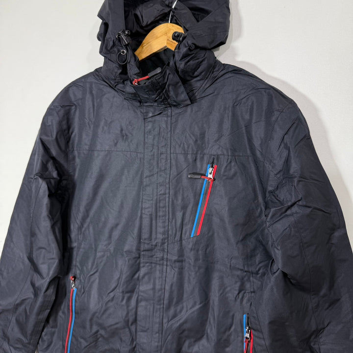 CRIVIT TECNOLOGY WATER RESISTANT JACKET WITH HOOD BLACK COLOUR