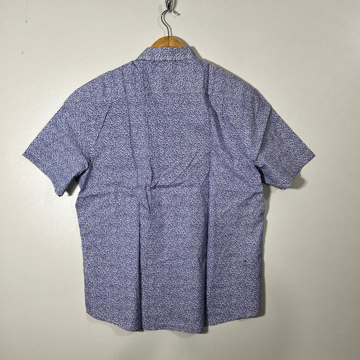 ASH & ERIE PRINTED HALF SLEEVES COTTON SHIRT