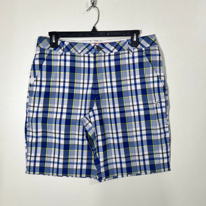 PUMA CHECKERED GOLF SHORT