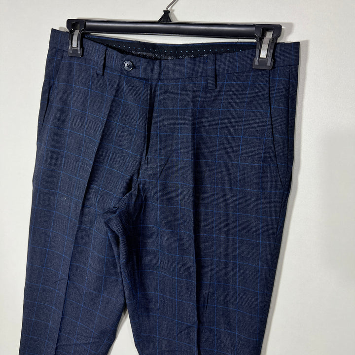 BURTON MENSWEAR LONDON SKINNY FIT CHECKERED DRESS PANT WITHOUT STRETCH