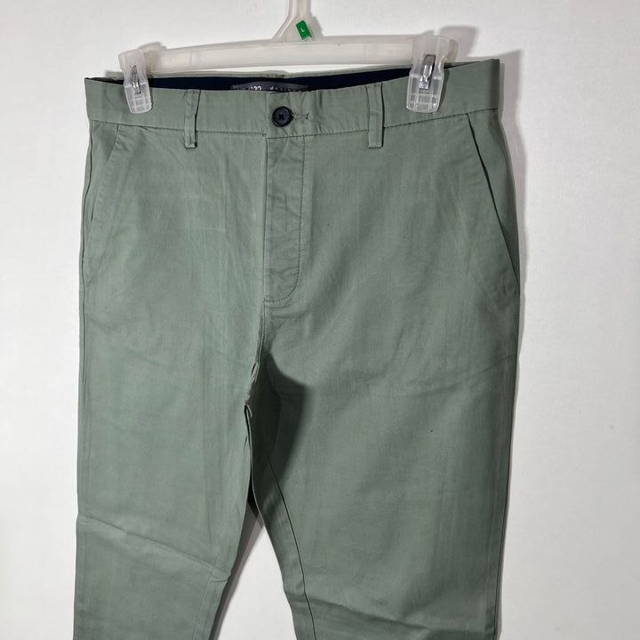 DENIM & CO SLIM FIT COTTON CHINO PANT WITH STRETCH