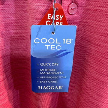 HAGGAR COOL 18TEC SPORT POLO TSHIRT BRAND NEW - JS BROTHERS 