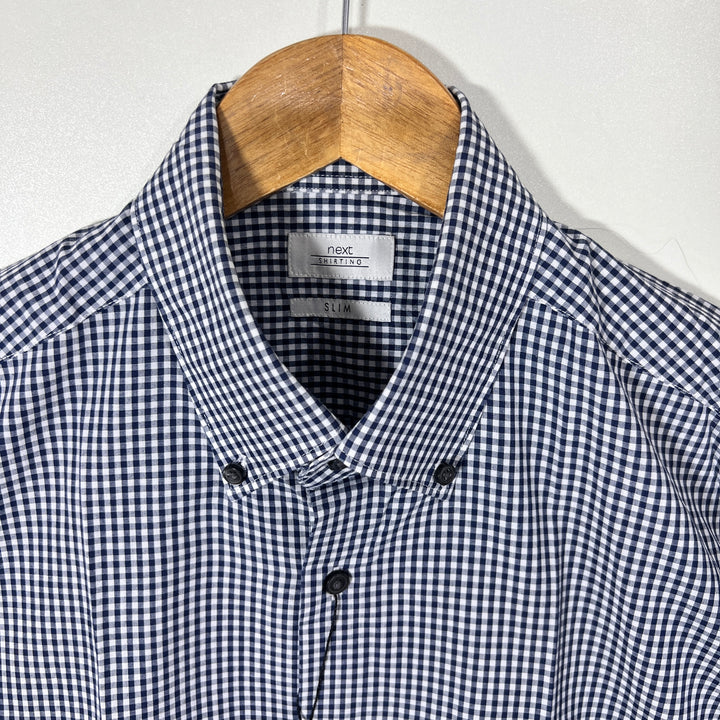 NEXT BUTTON DOWN CHECKERED SHIRT