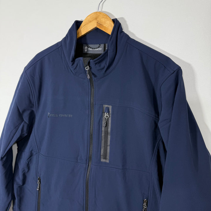 FREE COUNTRY SOFT SHELL WINDBREAKER JACKET INNER FLEECE