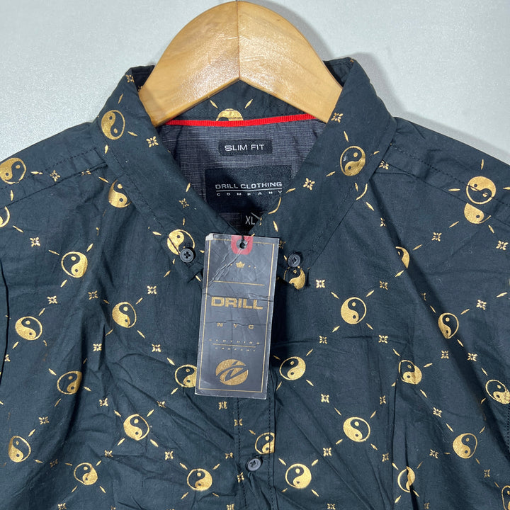 DRILL SLIM FIT BUTTON DOWN HALF SLEEVES COTTBUS SHIRT