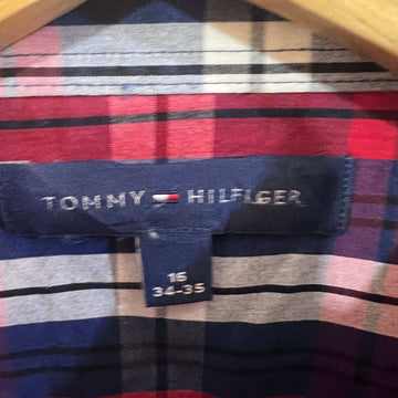 TOMMY HILFIGER SLIM FIT CHECKERED COTTON CASUAL SHIRT - JS BROTHERS 