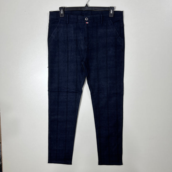 FORCE SPEED RACE CHECKERED COTTON CHINO PANT BRAND NEW WITH STRETCH