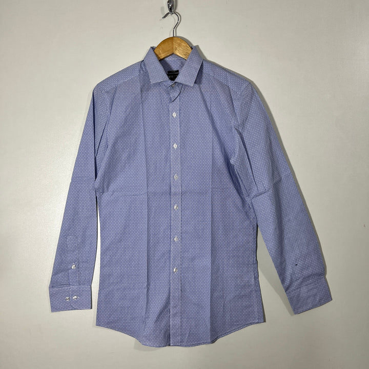 BAR III SLIM FIT SEMI FORMAL SHIRT WITH STRETCH