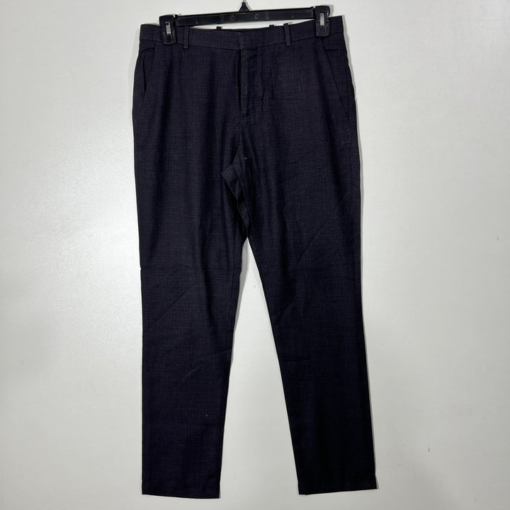 PERRY ELLIS CHECKERED DRESS PANT WITHOUT STRETCH