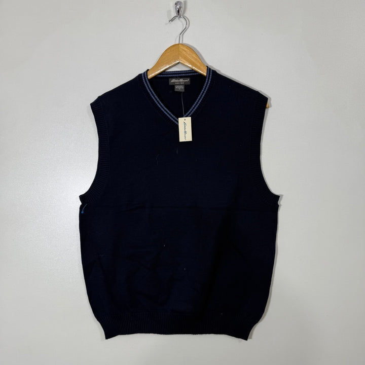 EDDIE BAUER V NECK COTTON SLEEVES LESS BRAND NEW