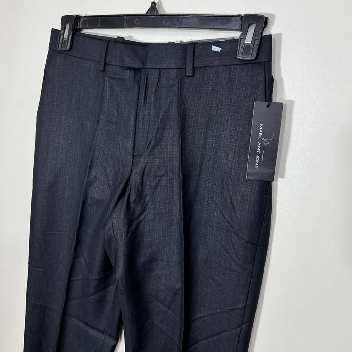 MARC ANTHONY SLIM FIT DARK GREY TEXTURE DRESS PANT BRAND NEW WITHOUT STRETCH