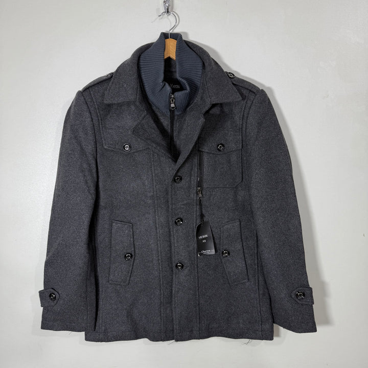 CHOU Y ATOU WOOL JACKET BRAND NEW CHARCOAL GREY