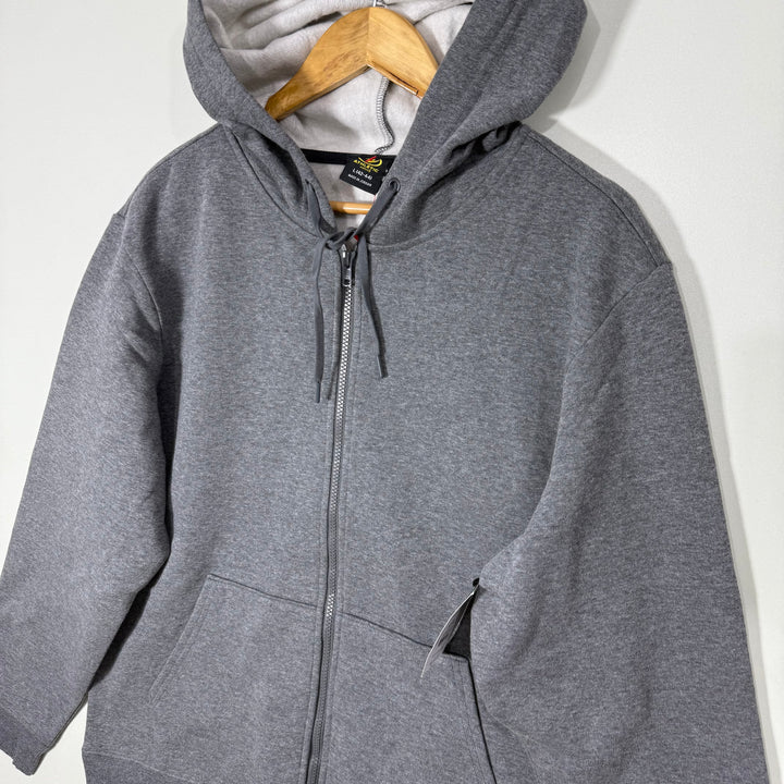 ATHLETIC WORKS SWEAT JACKET BRAND NEW INNER FLEECE WITH HOOD