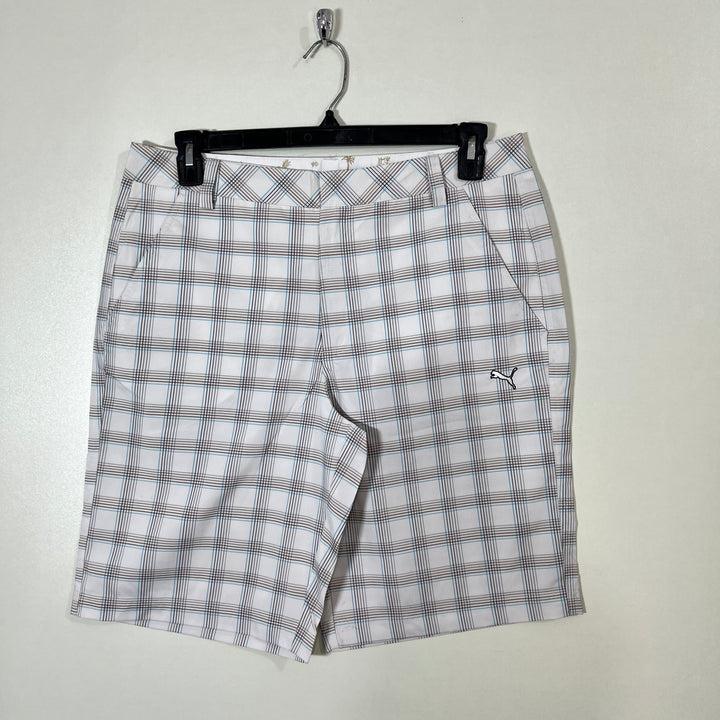 PUMA CHECKERED GOLF SHORT