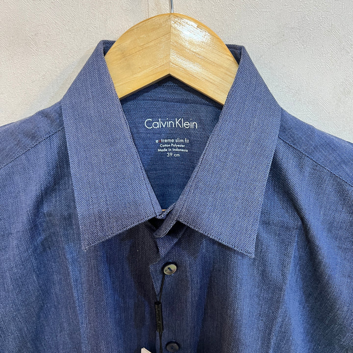 CALVIN KLEIN EXTREME SLIM FIT COTTON FORMAL SHIRT BRAND NEW WITH STRETCH