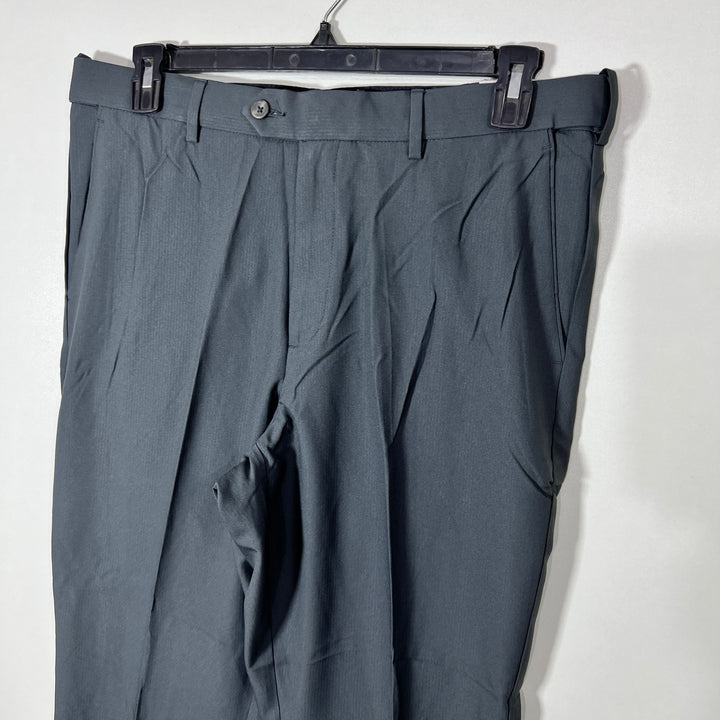 CROFT & BARROW CLASSIC FIT FLAT FRONT MACHINE WASHABLE EASY CARE STRETCH WAISTBAND EASY CARE DRESS PANT BRAND NEW WITHOUT STRETCH GREY COLOUR