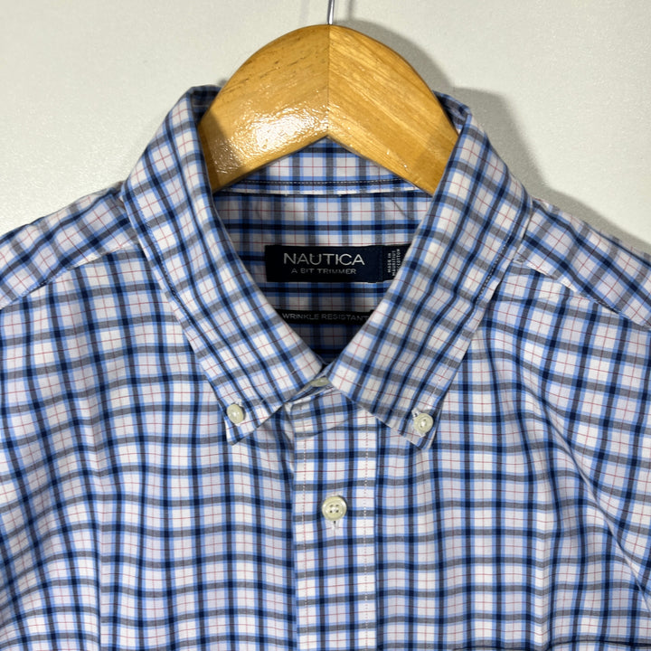 NAUTICA BUTTON DOWN CASUAL COTTON SHIRT