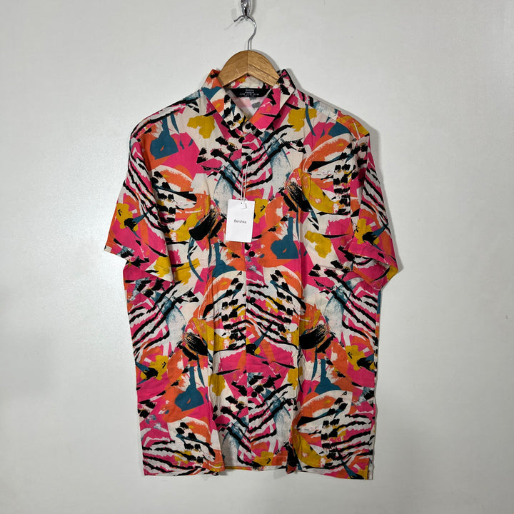 BERSHKA HALF SLEEVES HAWAI SHIRT BRAND NEW