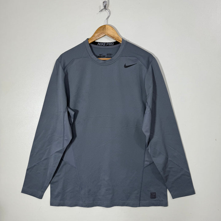 NIKE DRI FIT FITTED LONG SLEEVES SPORT COMPRESSION TSHIRT