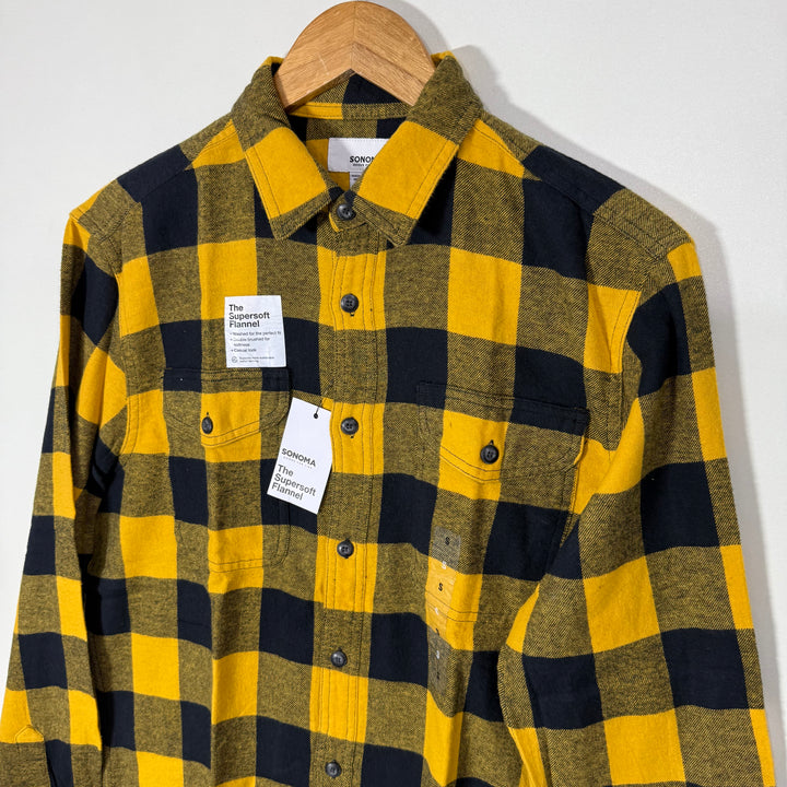 SONOMA SUPERSOFT DOUBLE POCKETS FLANNEL COTTON SHIRT BRAND NEW